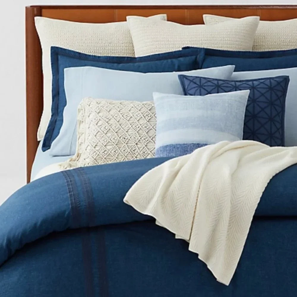 Ralph Lauren Henley Throw Pillow in Blue